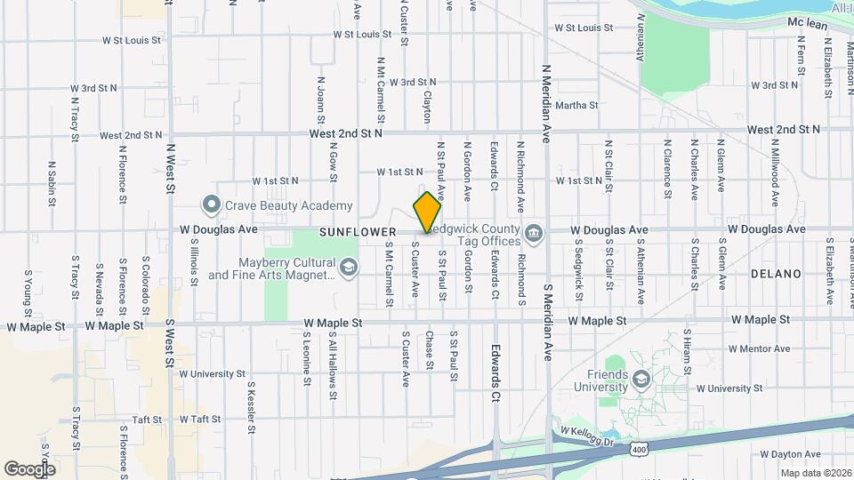 2915 W Douglas Ave Map and Location Details