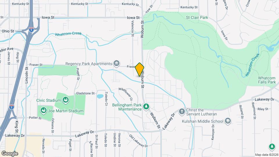 1525 Woburn St Map and Location Details