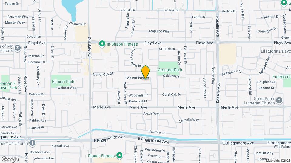 2529 Black Walnut Dr Map and Location Details