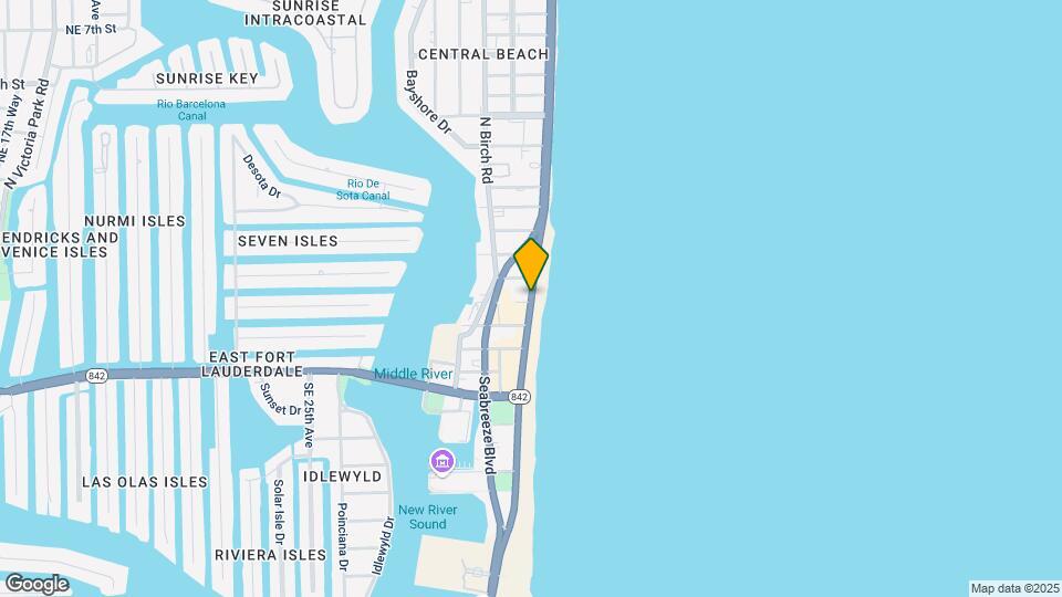 1 N Fort Lauderdale Beach Blvd Map and Location Details