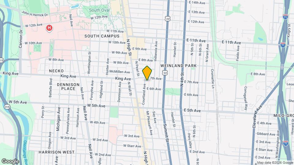 1340 Courtland Ave Map and Location Details