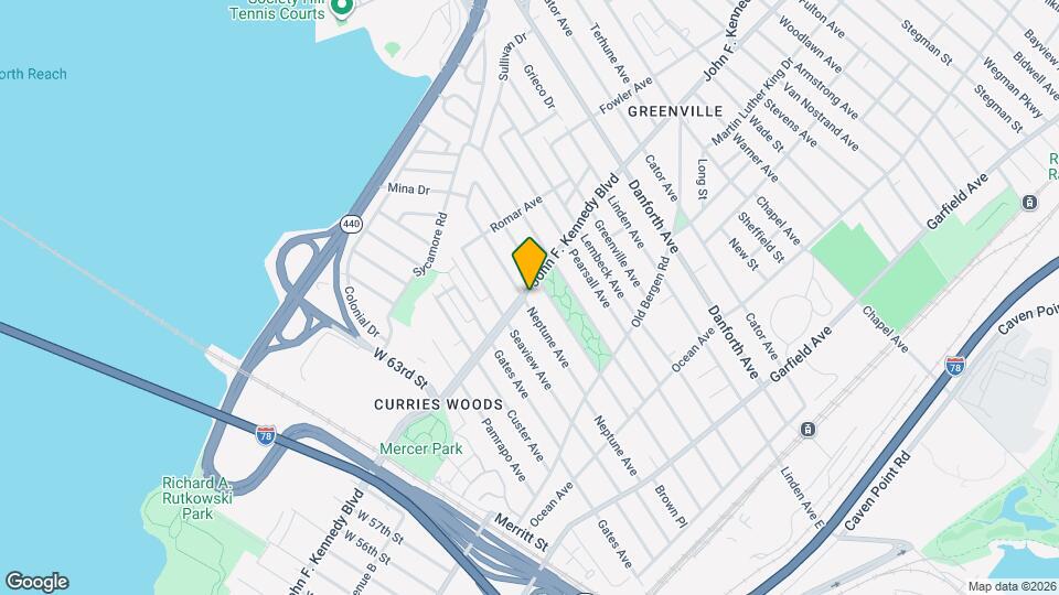 1612 John F Kennedy Blvd, Unit 1 Map and Location Details