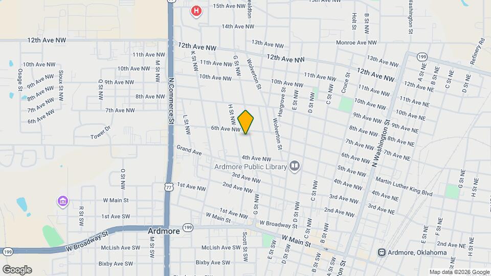 531 1/2 G St NW Map and Location Details