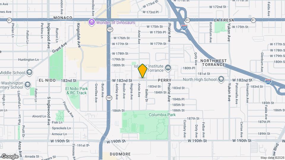 4161 W 182nd St Map and Location Details