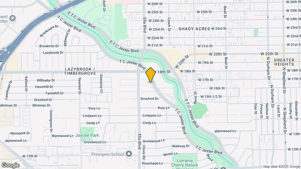 1721 W T C Jester Blvd Map and Location Details