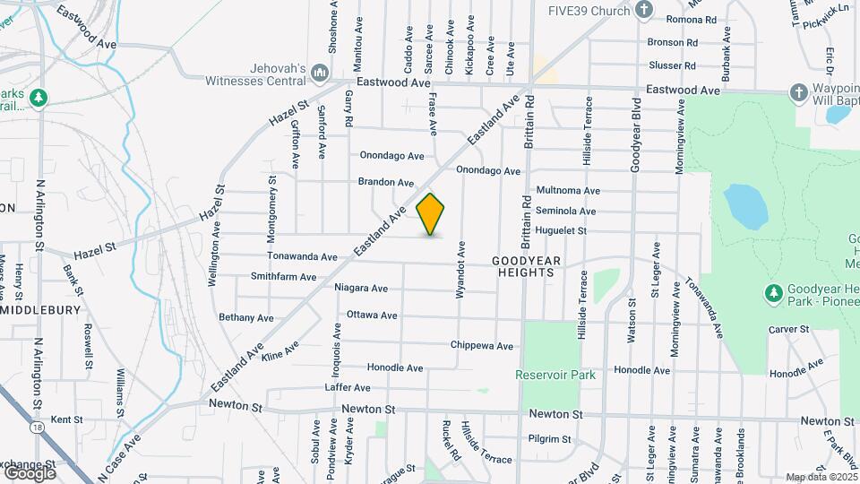 1364 Arnold Ave Map and Location Details