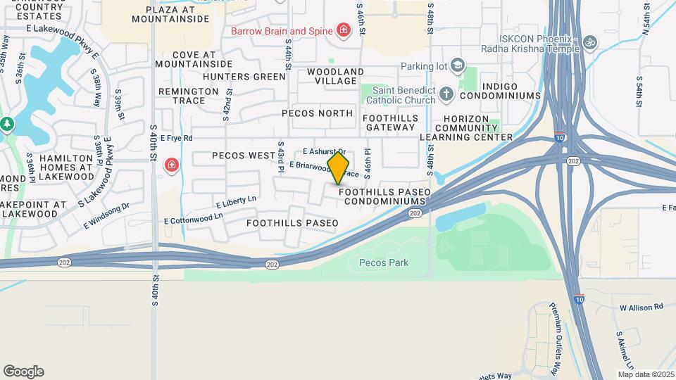 4523 E Glenhaven Dr Map and Location Details