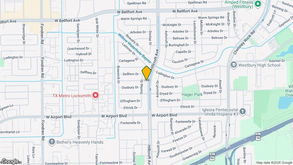 12002 Hillcroft St Map and Location Details