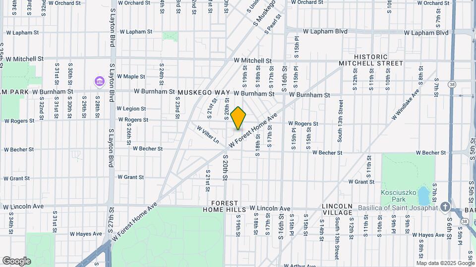 2031 S 19th St Map and Location Details