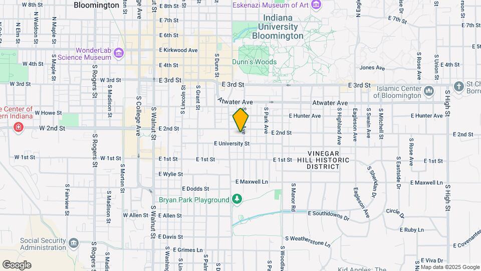 612 S Fess Ave Map and Location Details