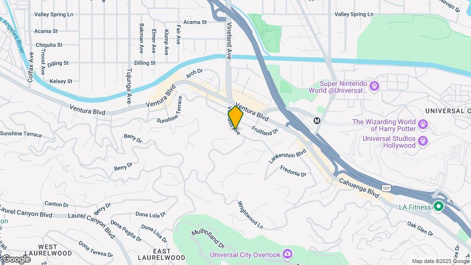 3851 Vineland Ave Map and Location Details