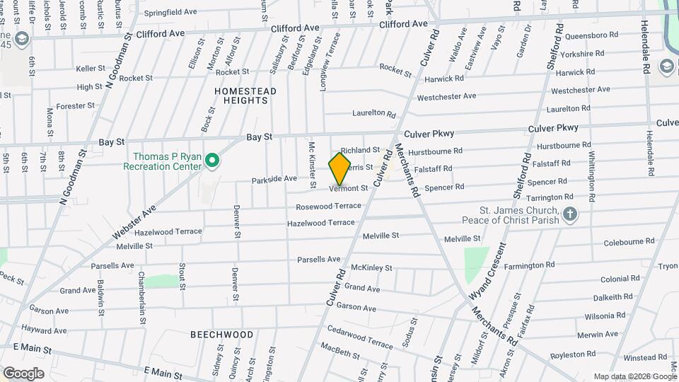 115 Vermont St Mapa y Detalles de la Ubicación
