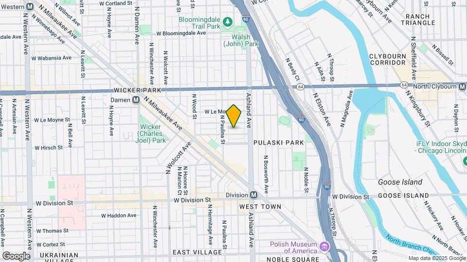 1636 W Beach Ave, Unit 1F Mapa y Detalles de la Ubicación