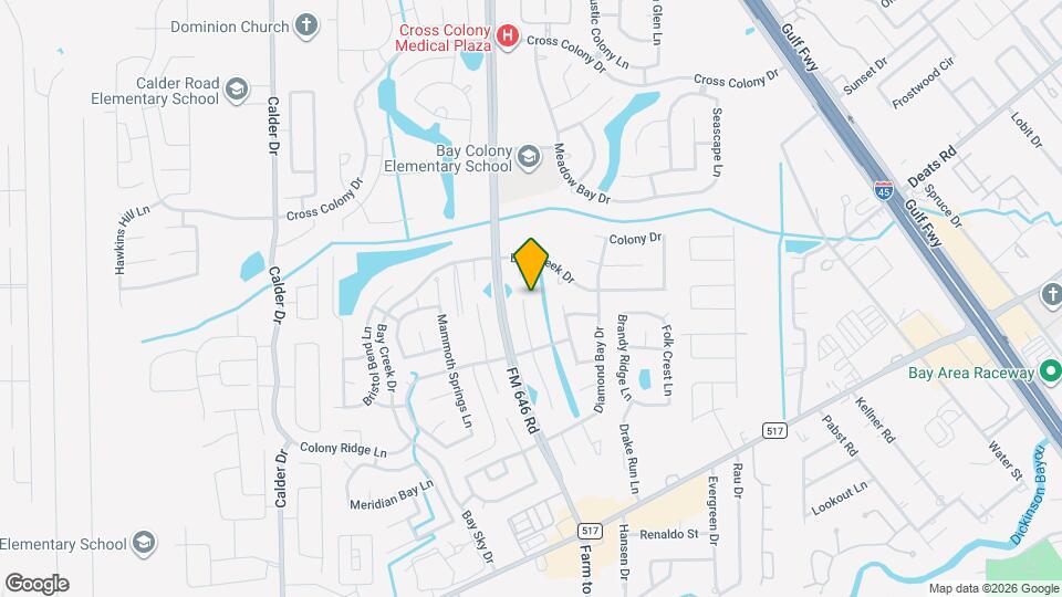 203 Colony Creek Dr Map and Location Details