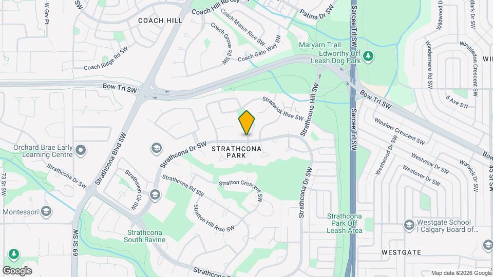 448 Strathcona Dr SW Map and Location Details
