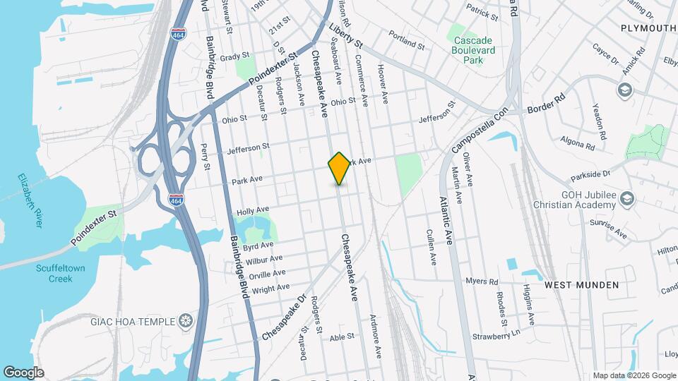 1439 Chesapeake Ave Map and Location Details