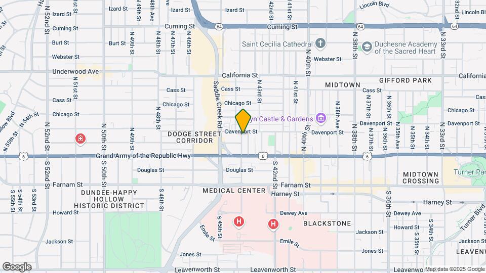 4355 Davenport St Mapa y Detalles de la Ubicación