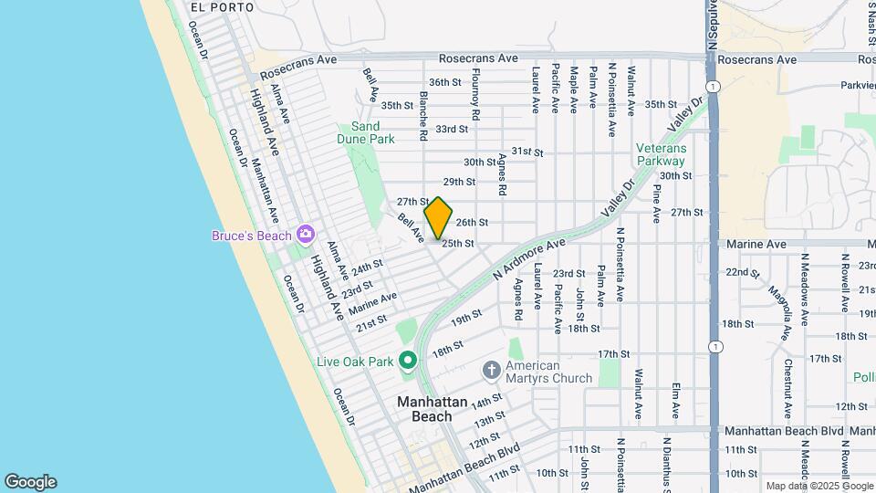 620 25th St Map and Location Details