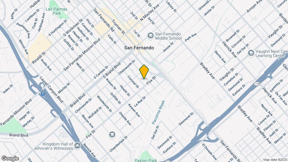 611 Pico St Map and Location Details