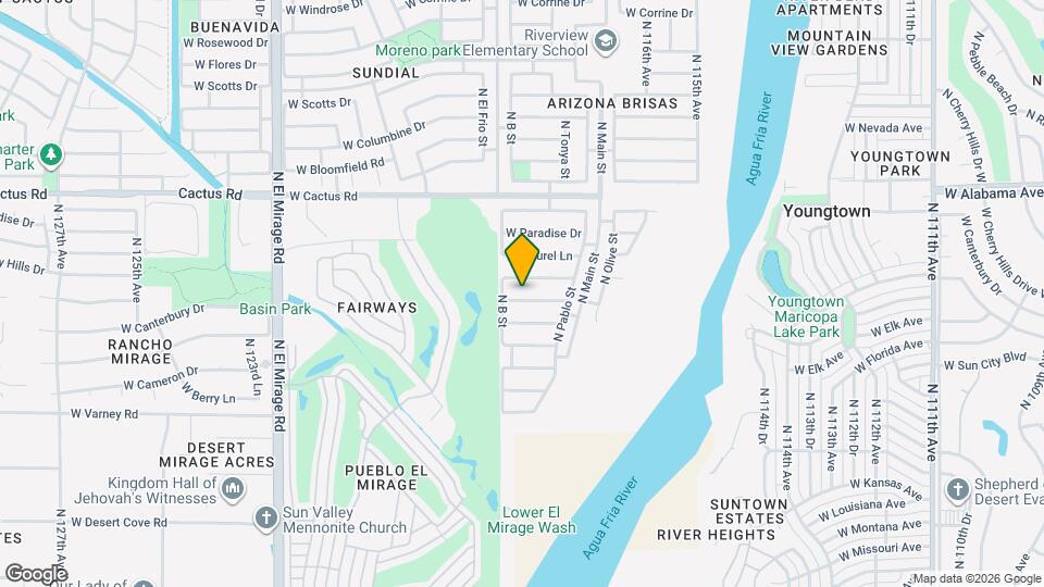 11834 W Sunnyside Dr Mapa y Detalles de la Ubicación