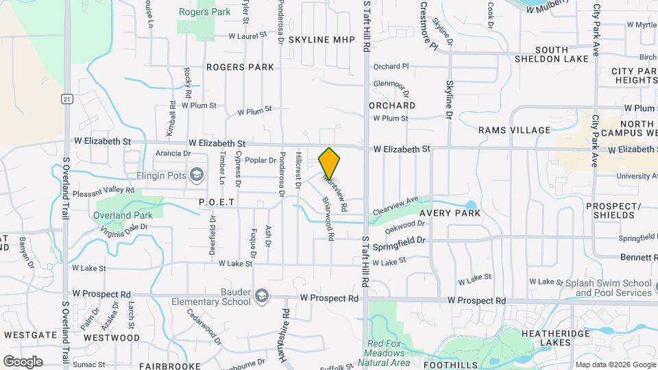 1037 Montview Rd Map and Location Details