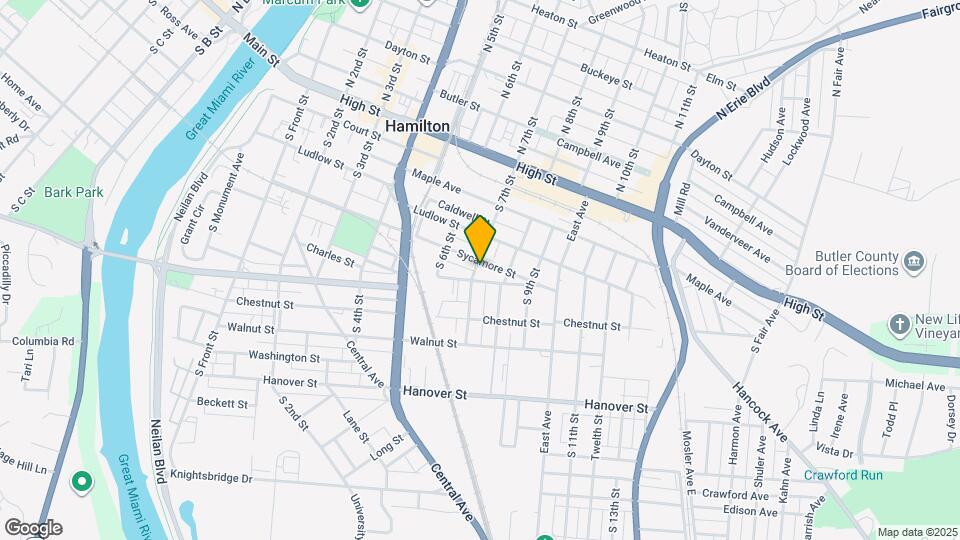 406 S 7th St Map and Location Details