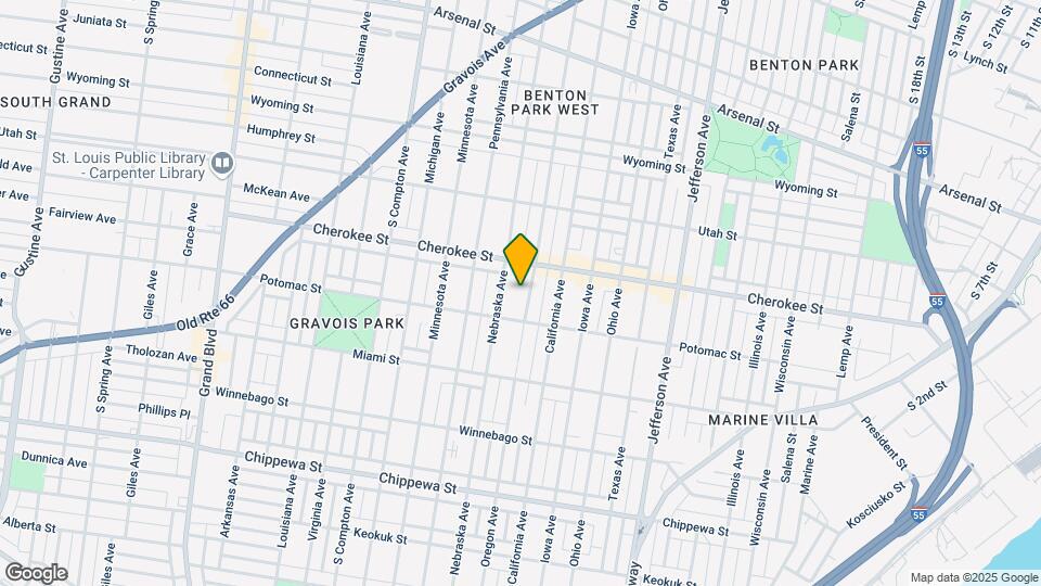 3431 Oregon Ave Mapa y Detalles de la Ubicación