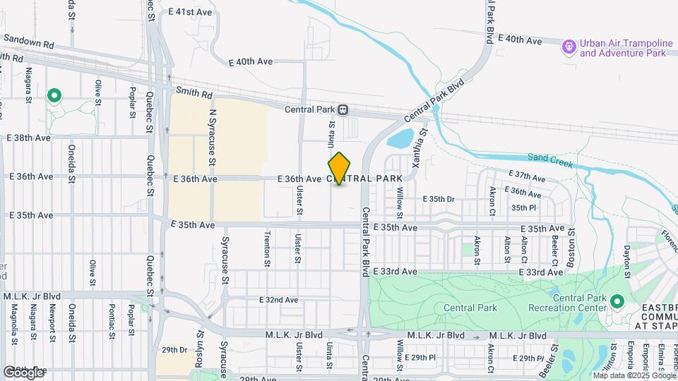 8240 E 36th Ave Mapa y Detalles de la Ubicación