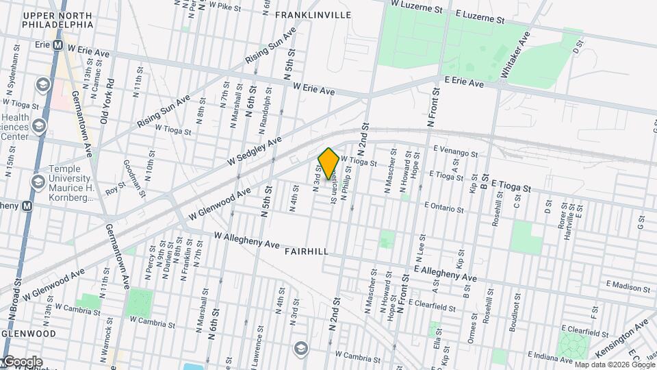 245 W Ontario St Map and Location Details