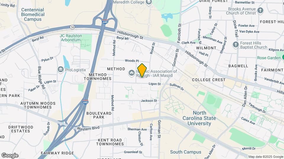 Campus West Apartments Map and Location Details
