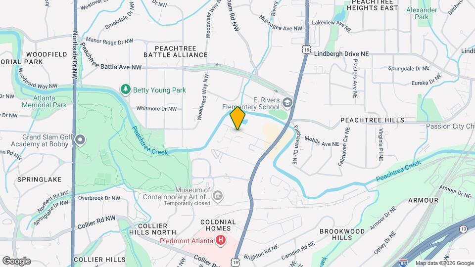 Enclave at Peachtree Memorial Map and Location Details