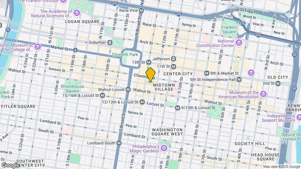 1215 Sansom St Map and Location Details