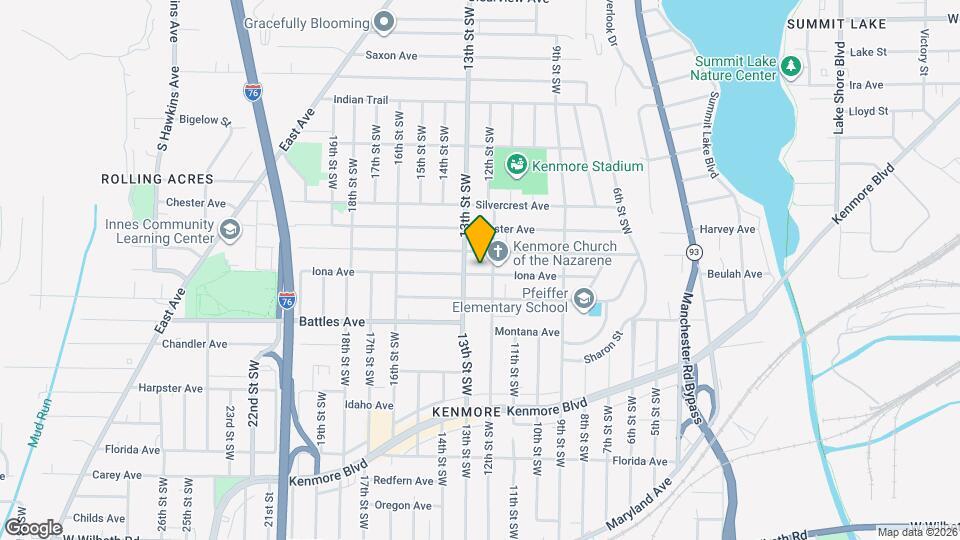 815 Iona Ave Map and Location Details