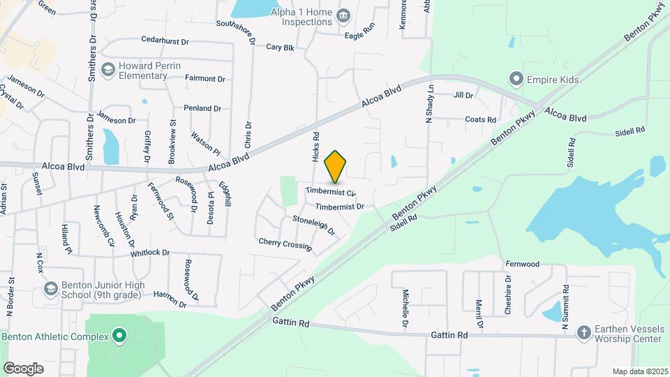 2704 Timbermist Cir Map and Location Details