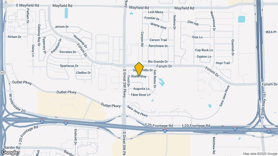 2541 Rialto Way Map and Location Details