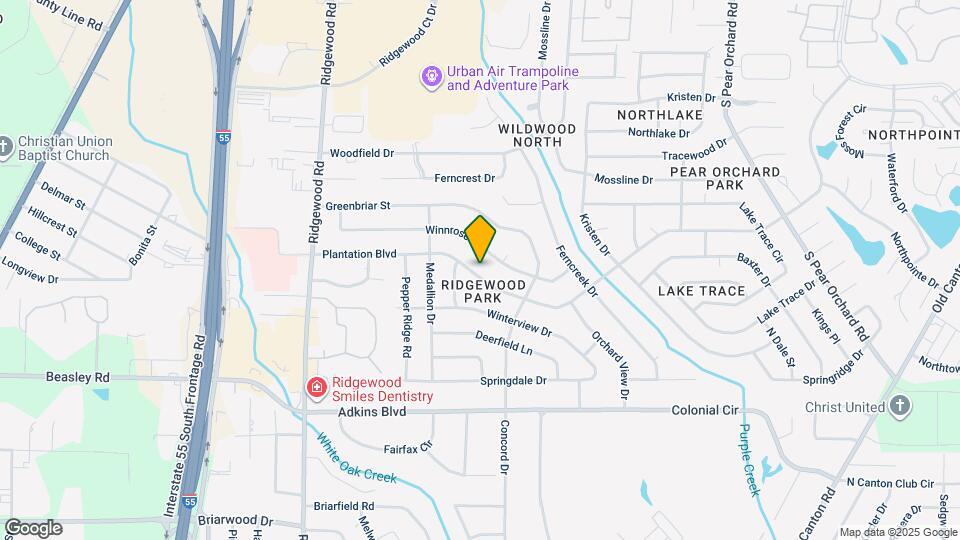 1252 Plantation Blvd Map and Location Details