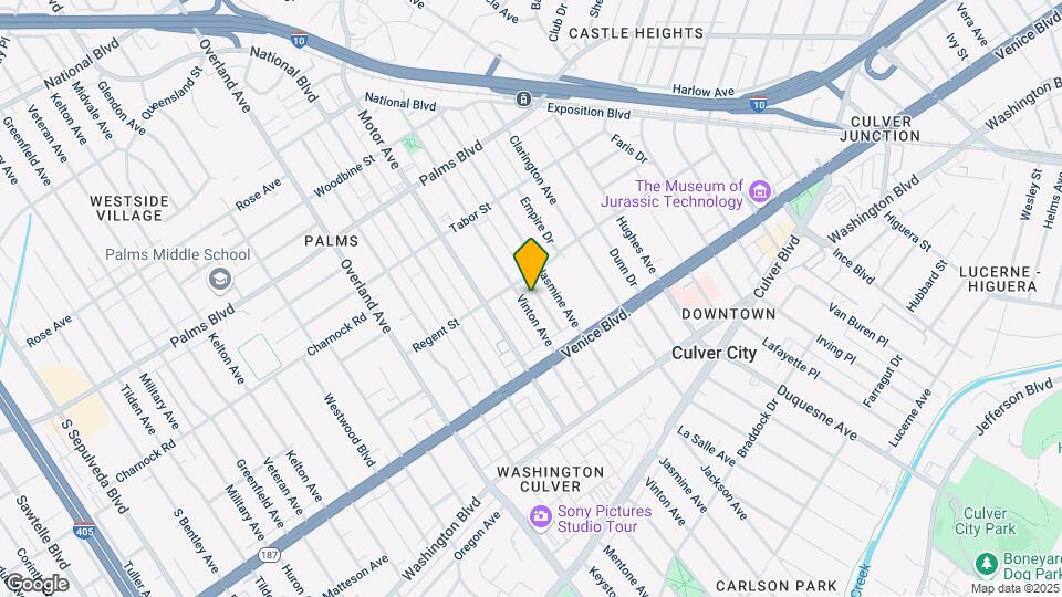 3720 Vinton Ave Map and Location Details