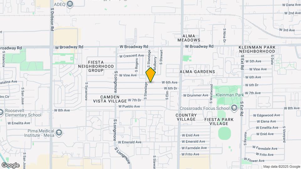 1355 W 6th Ave Map and Location Details