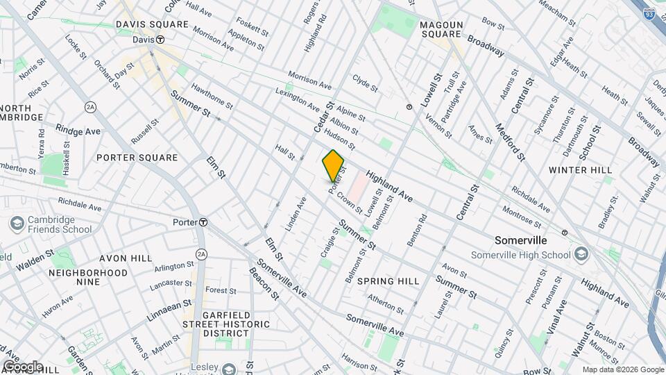 88 Porter St, Unit 2 Mapa y Detalles de la Ubicación