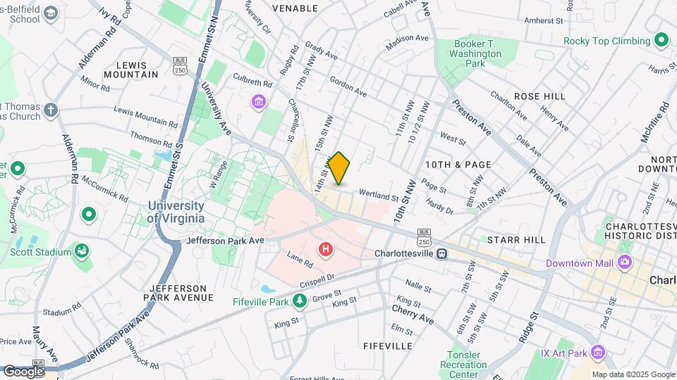 1305 Wertland St Map and Location Details