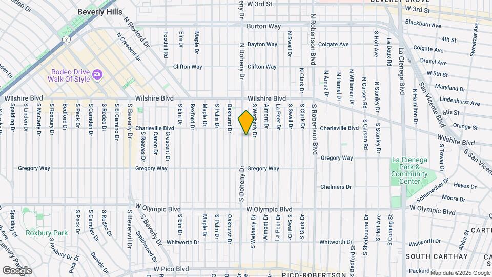 216 S Doheny Dr Map and Location Details