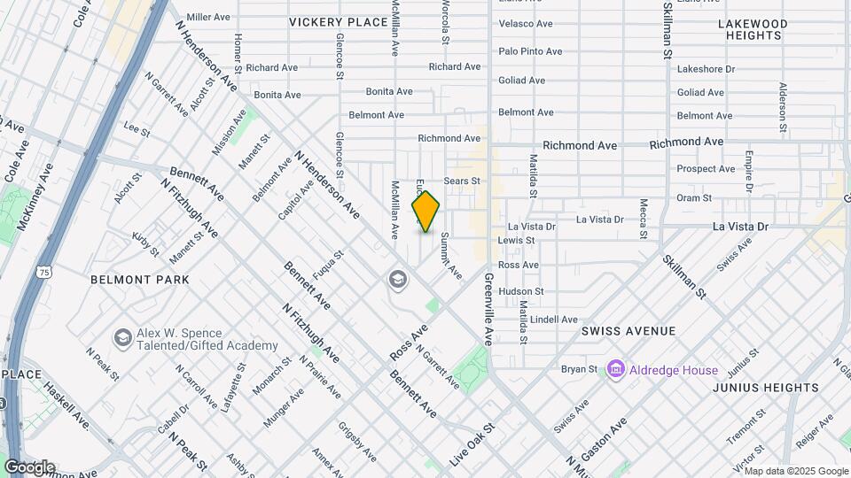 1848 Euclid Ave Map and Location Details