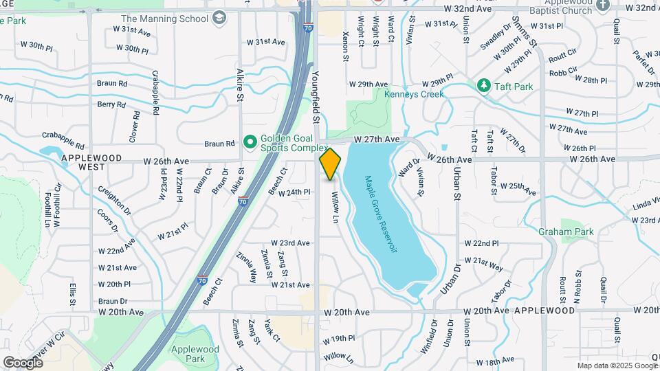 2565 Willow Ln Map and Location Details