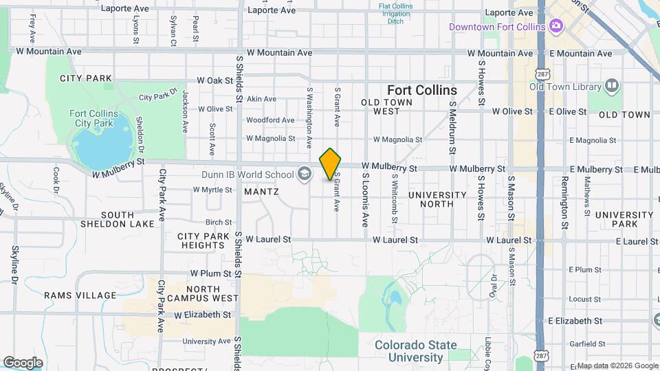 523 S Grant Ave Map and Location Details