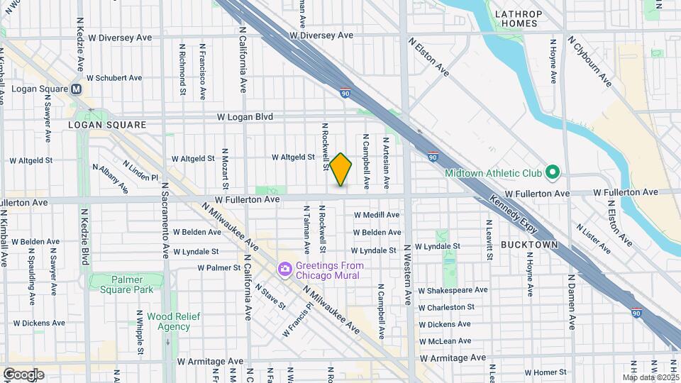2540 W Fullerton Ave, Unit 4B Map and Location Details