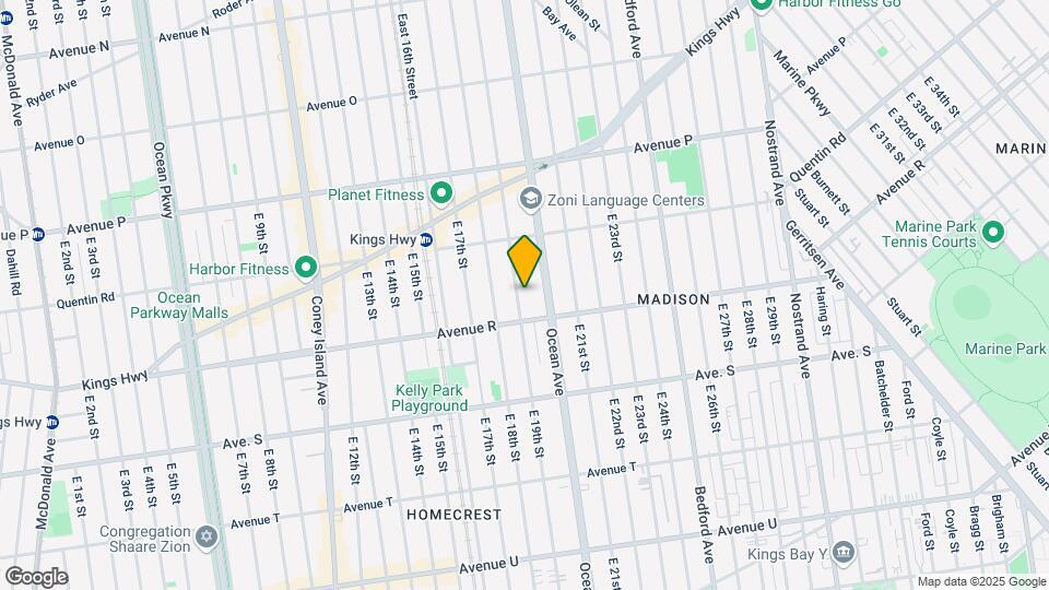 1773 E 19th St Map and Location Details