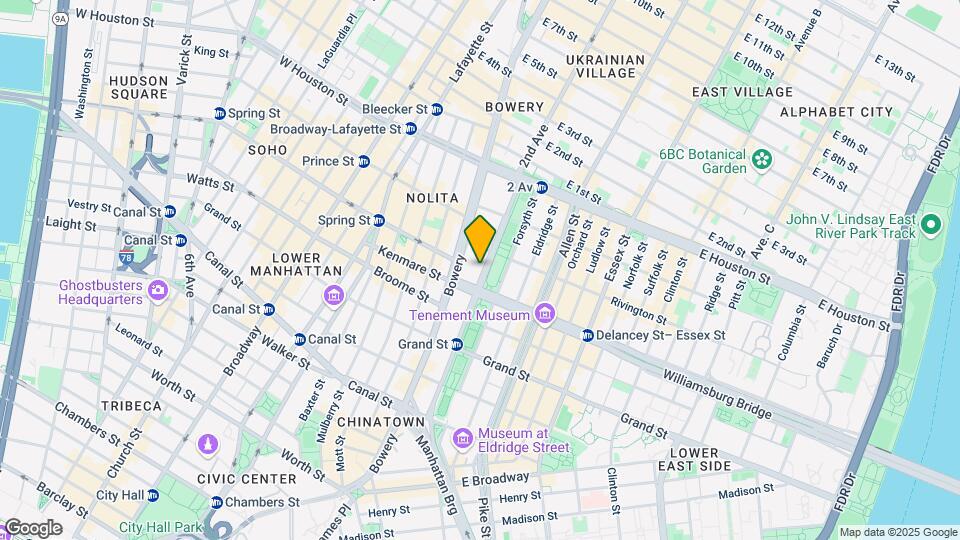 165 Chrystie St Map and Location Details