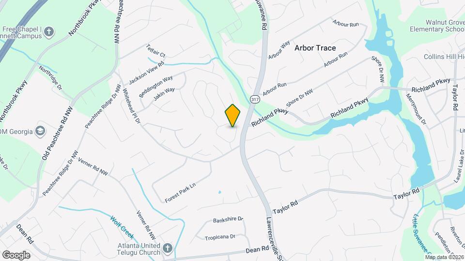 640 Suwanee Lakes Cir NW Map and Location Details