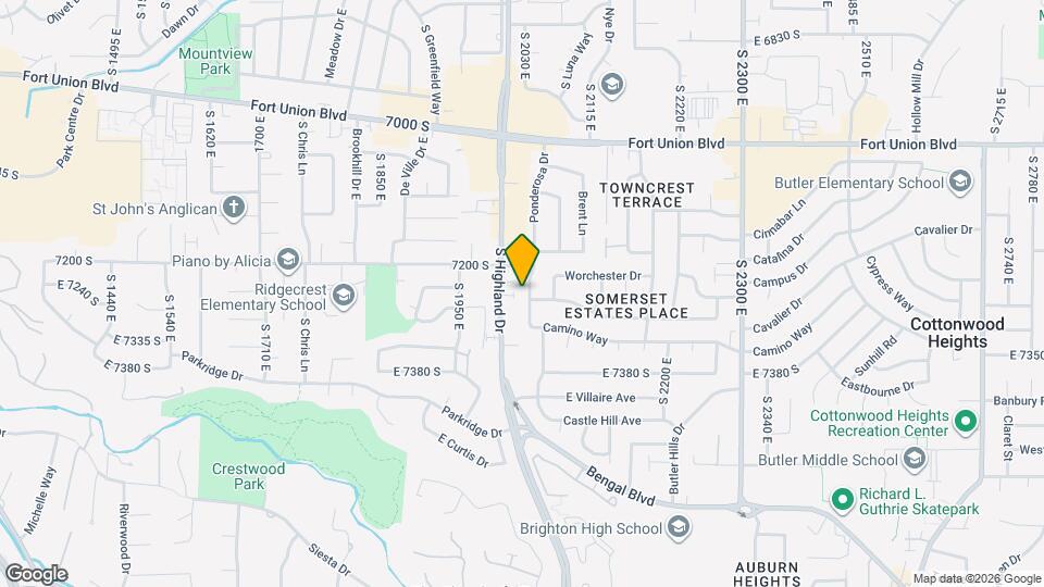 7248 Ponderosa Dr Map and Location Details