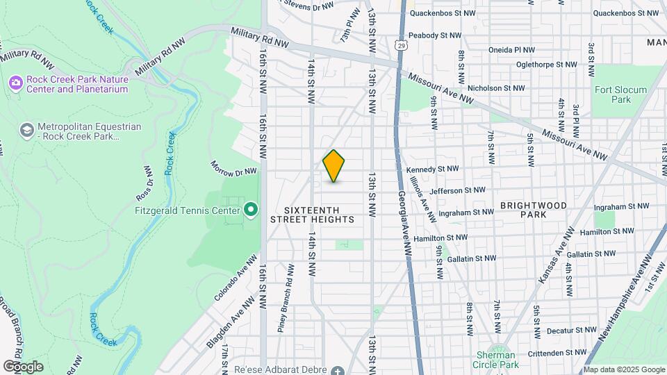 1349 Jefferson St NW Mapa y Detalles de la Ubicación